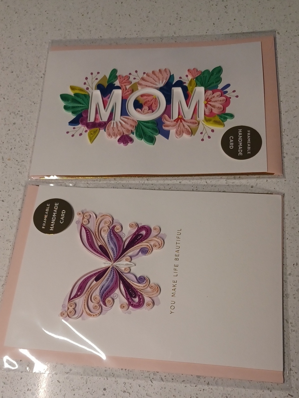 Hallmark Signature Mothers Day Quilling Design Cards (2)